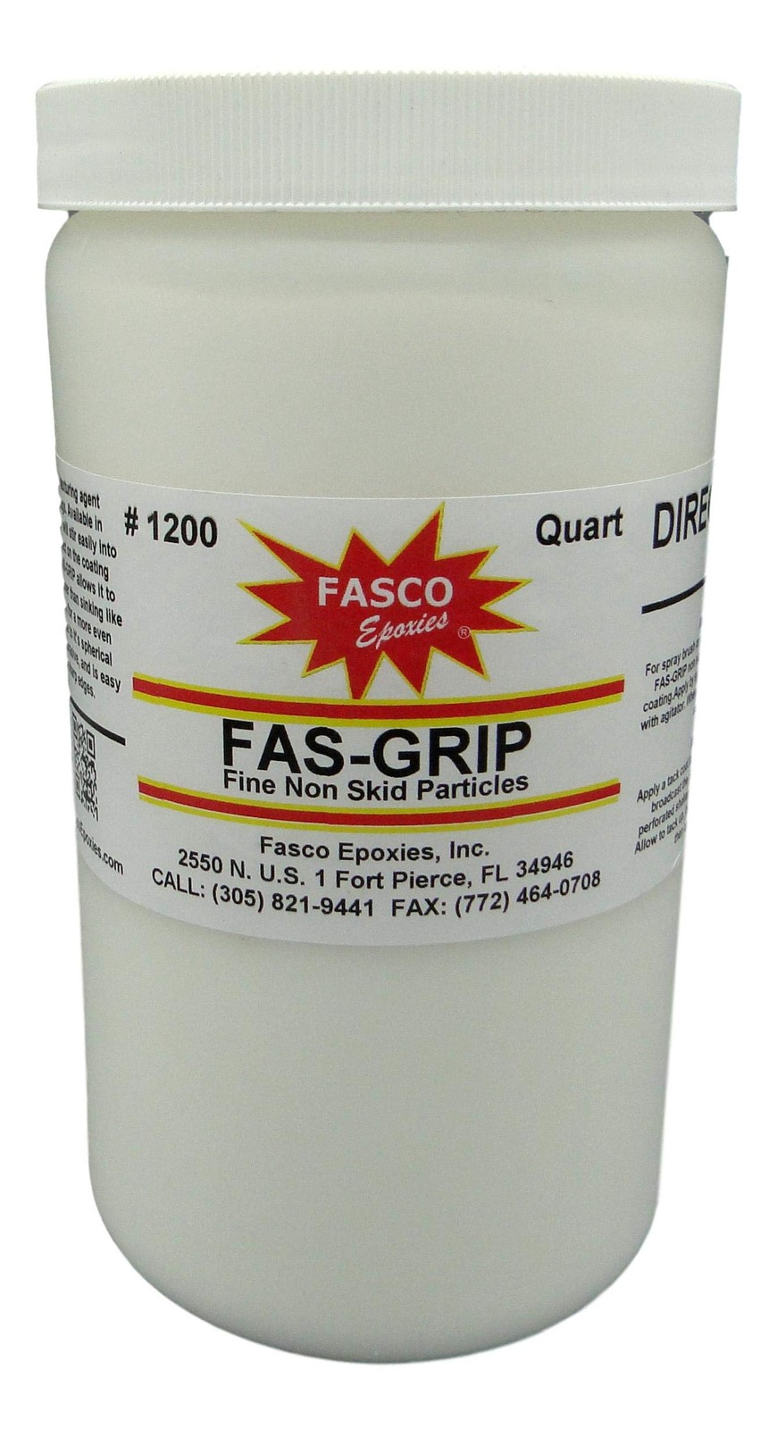 Non-Skid Paint Additive – Quart for 5 gallons – FINE Anti-Slip Particles Fas-…