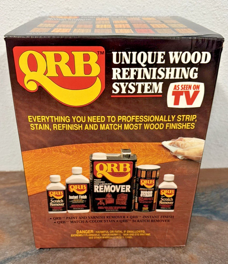 Vintage QRB Unique Wood Refinishing System As Seen On TV New Unused Kit