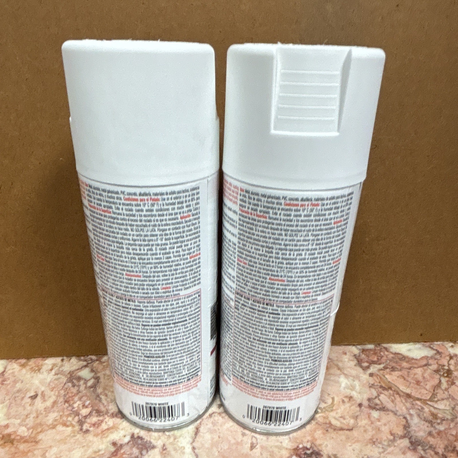 WHITE Rust-Oleum LeakSeal Flexible Rubber Coating Spray Cans, Lot of 2