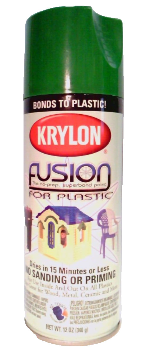 Krylon~Fusion~For Plastic~Spring Grass~Spray Paint~12 oz~Vintage~2002