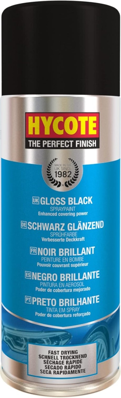 Fade Resistant Gloss Black Paint, Ideal for Indoor and Outdoor Applications