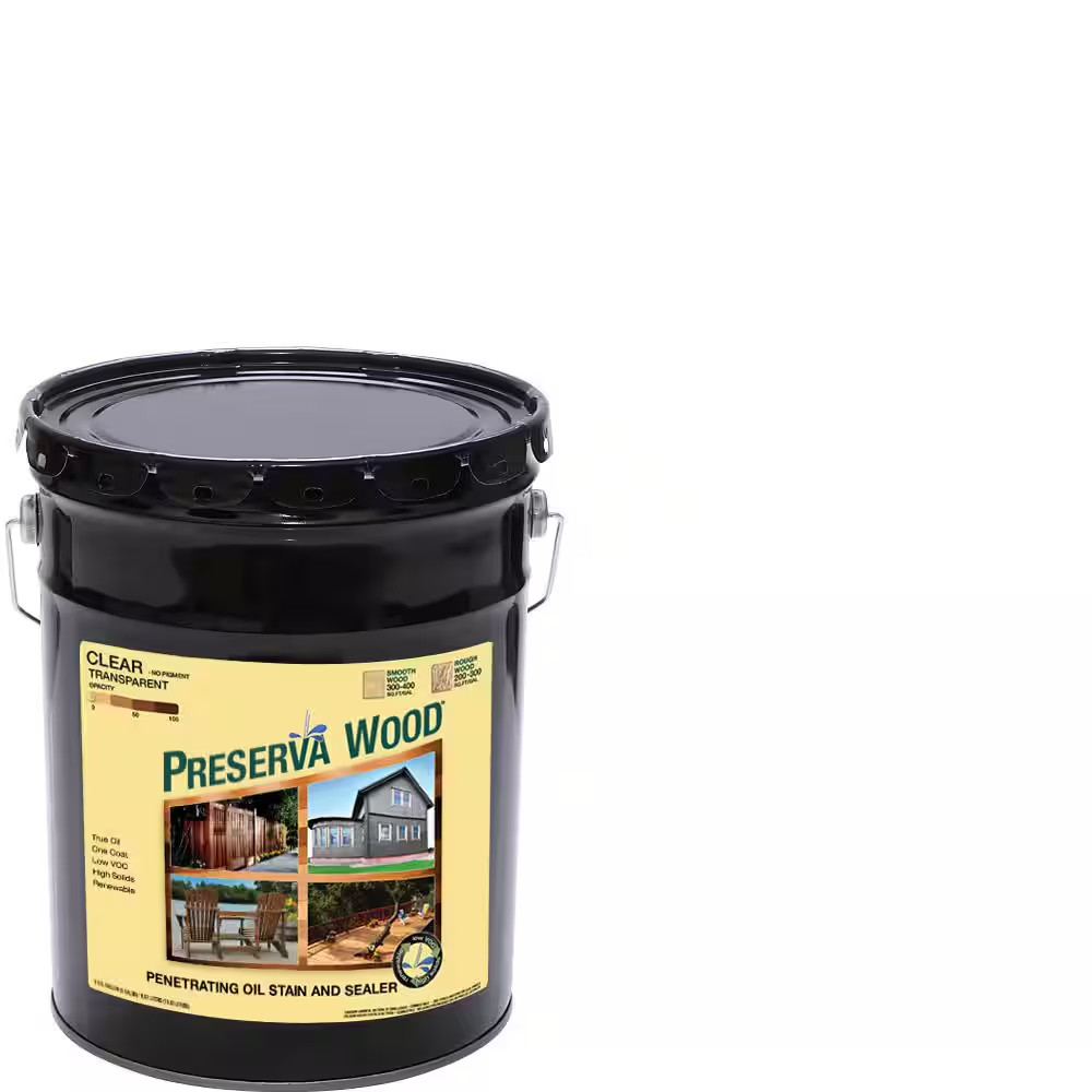 5 Gal. Clear Penetrating Oil-Based Exterior Stain and Sealer