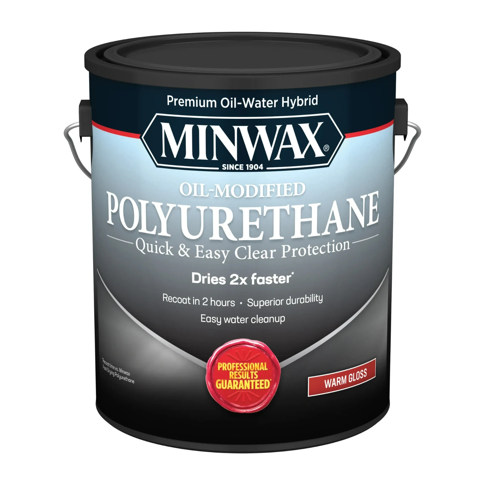 Water Based Oil-Modified Polyurethane, Warm Gloss, Clear, 1 Gallon