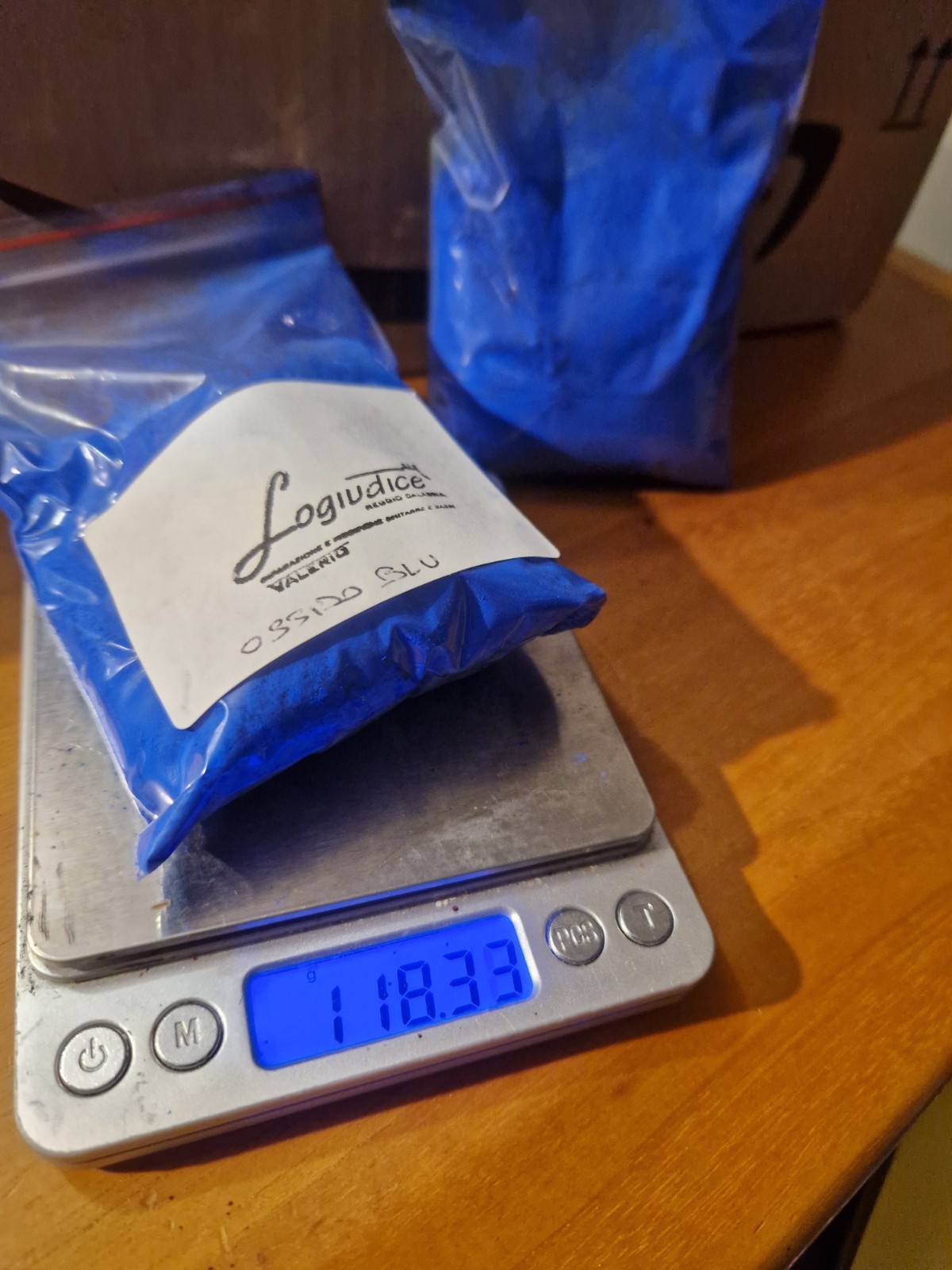 BLUE Rare Earth Wood Bite Extrafine Oxides Powder – 210 Grams