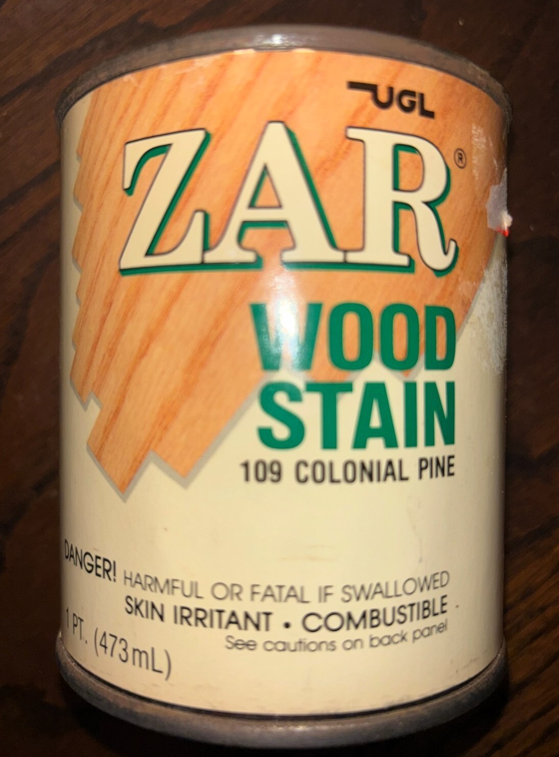 Zar Interior Stain 109 Colonial Pine PINT