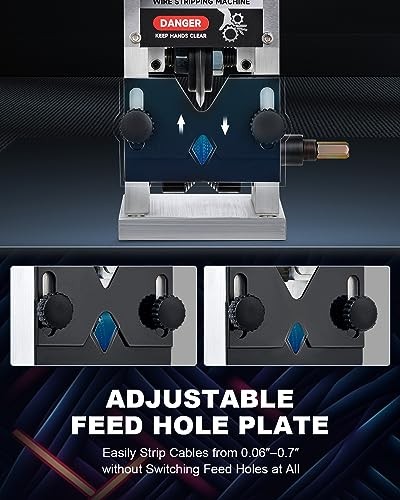 Manual Wire Stripper Machine, 0.06″-1″ Wire Stripping Machine, Wire Stripping