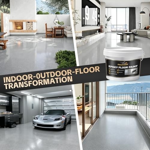 Epoxy Colored Sand Floor Paint Self-Leveling Concrete Kit 5 kg