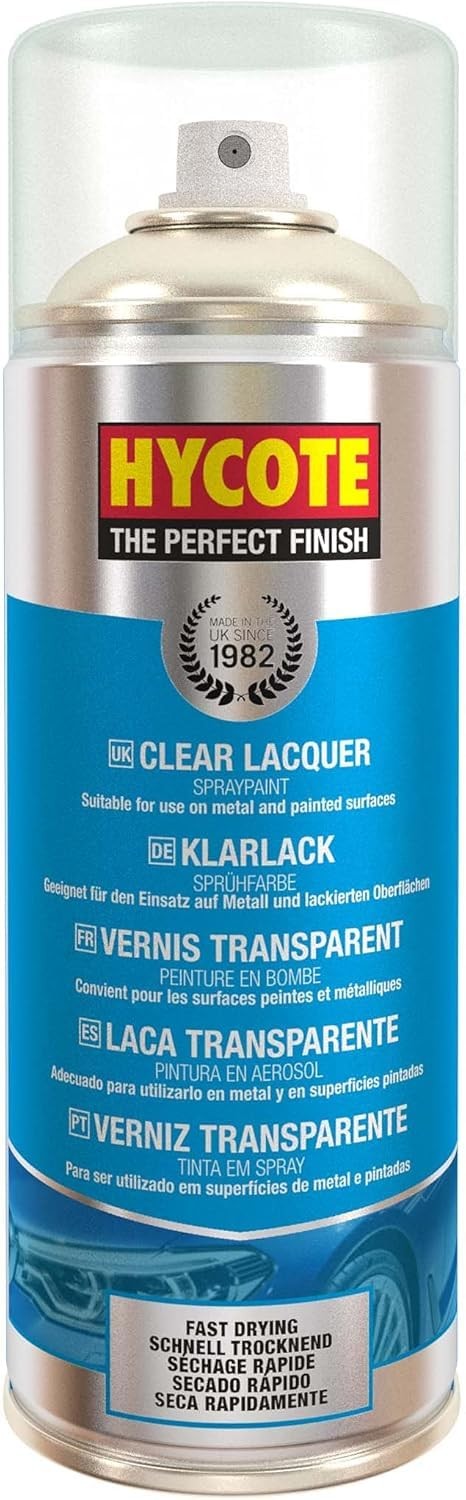 Clear Coat Spray Paint Lacquer 13.5 Oz 400ml Gloss UV Resistant Quick Dry