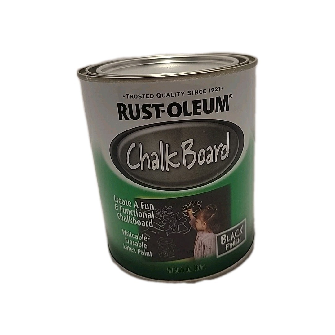 Rust-Oleum Specialty Paint 206540 Chalkboard Brush-On, Black, 30 Fl Oz (1 PACK)