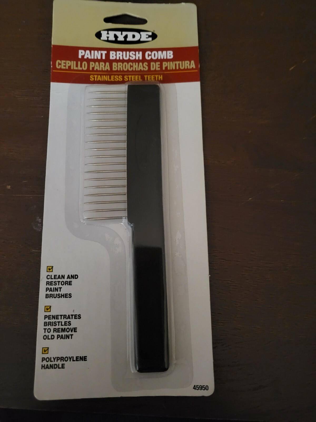 Hyde Series 45950 Paint Brush Combination Stainless Steel Teeth
