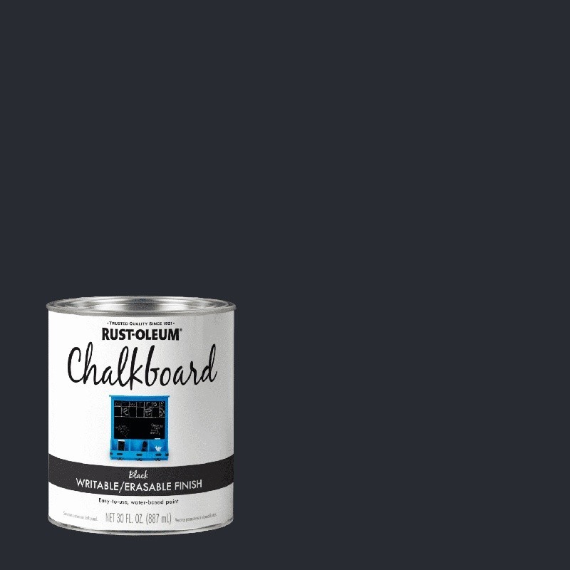Chalkboard Paint Clear Topcoat Interior Low Odor Quick Dry Durable Finish Quart