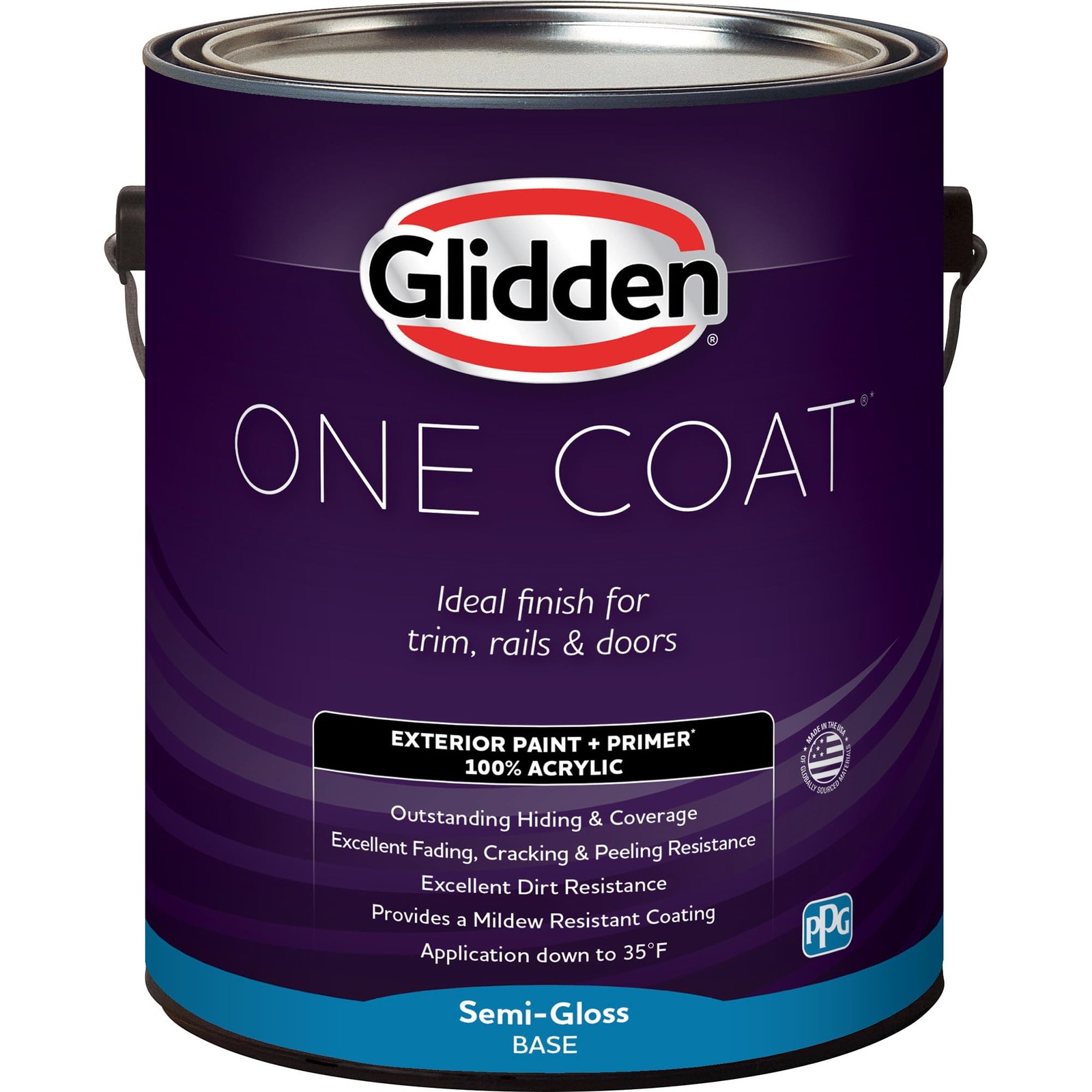 Glidden Exterior Green/Antique Moss One Coat Semi-Gloss 1-Gallon