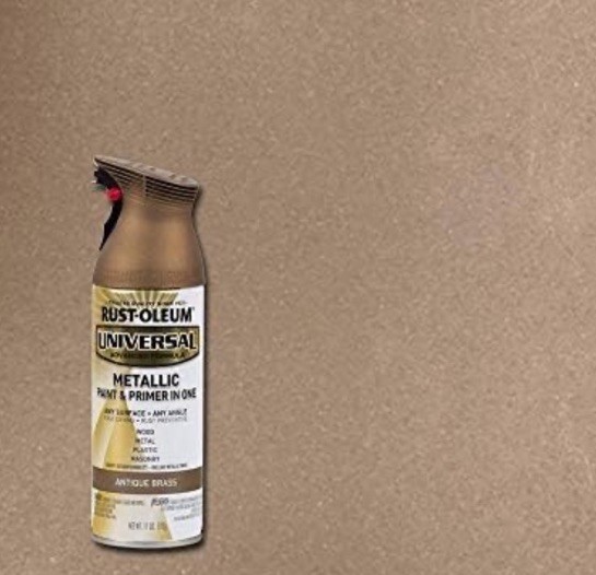 Rust Oleum Universal Spray Paint 12 Ounce – Color Antique Brass (2 cans)