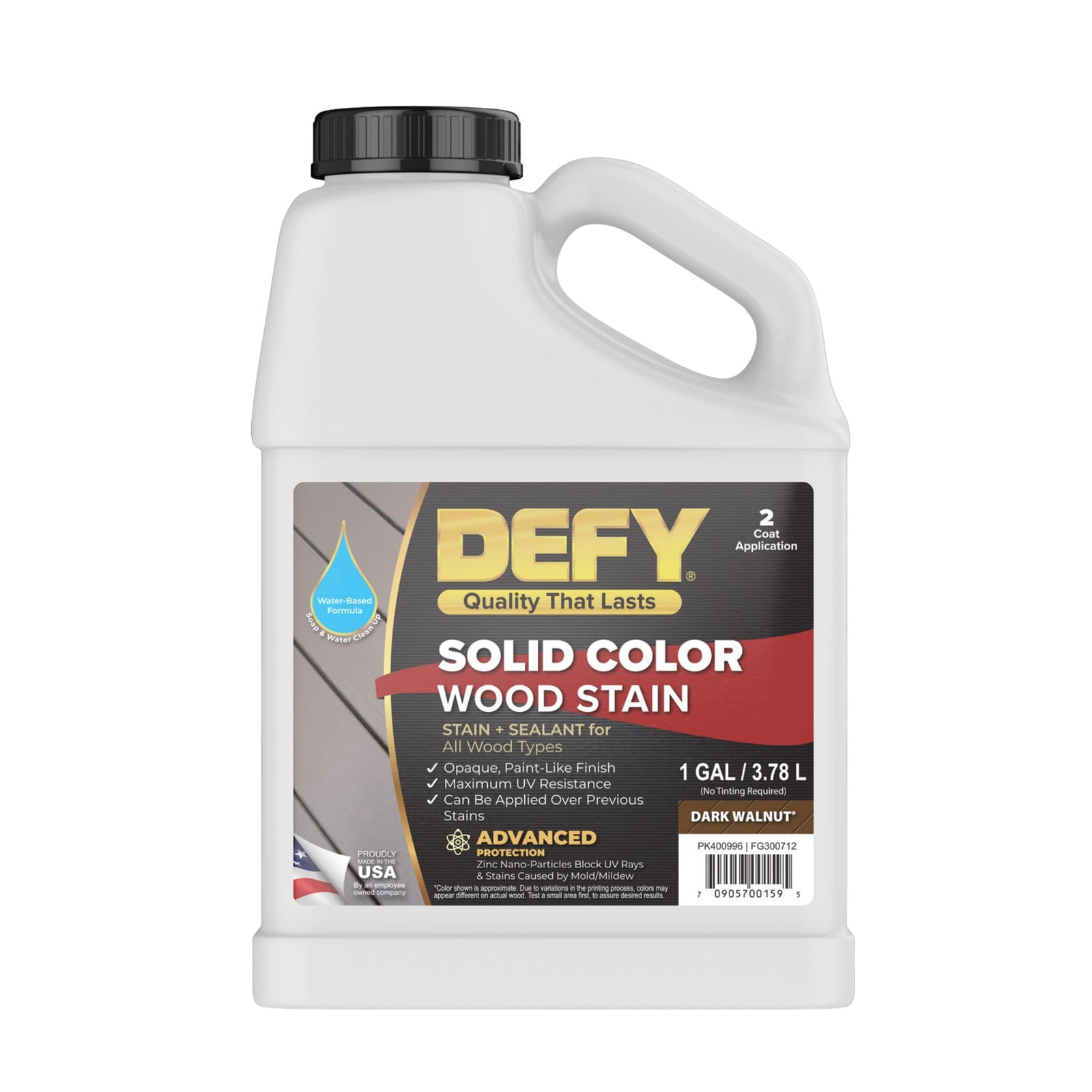 Solid Color Wood Stain DW-Solid – UV Resistant, Opaque, Exterior Deck & Fence…