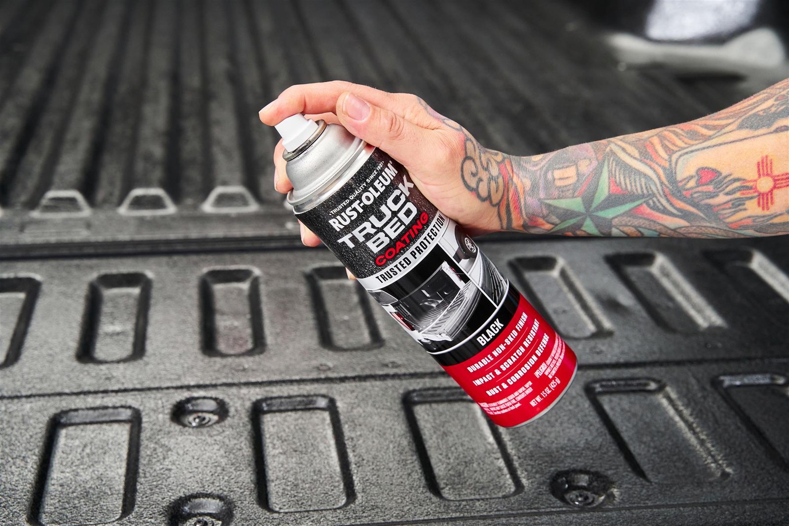Rust-Oleum Automotive Truck Bed Coating, Black, 15 Oz Spray – 248914