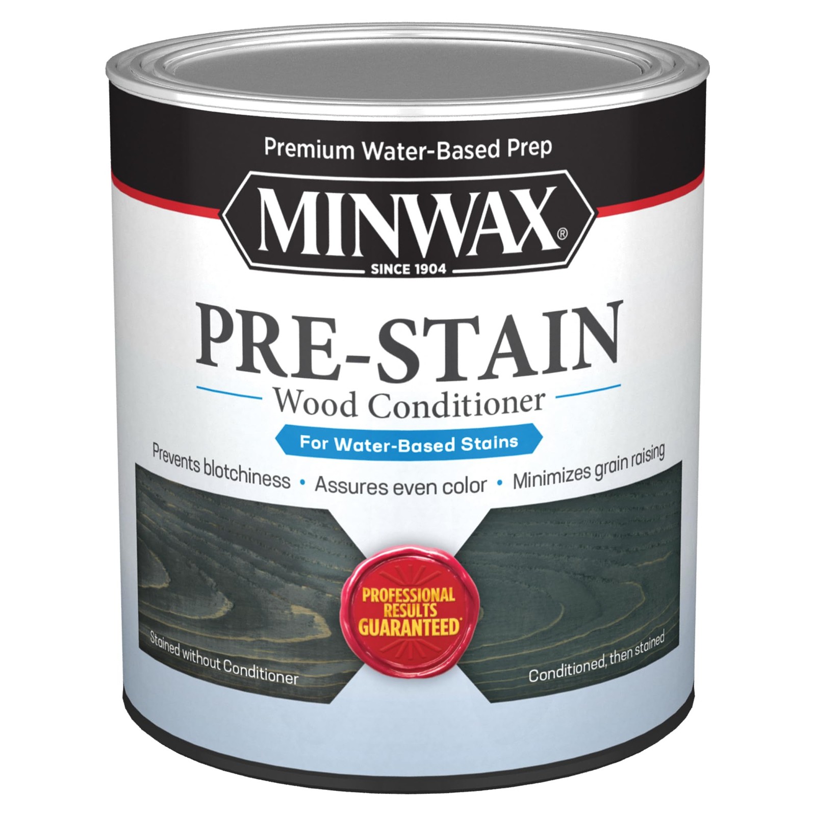 Minwax 618514444 Water-Based Pre- Stain Wood Conditioner, 1 1 Quart, Clear