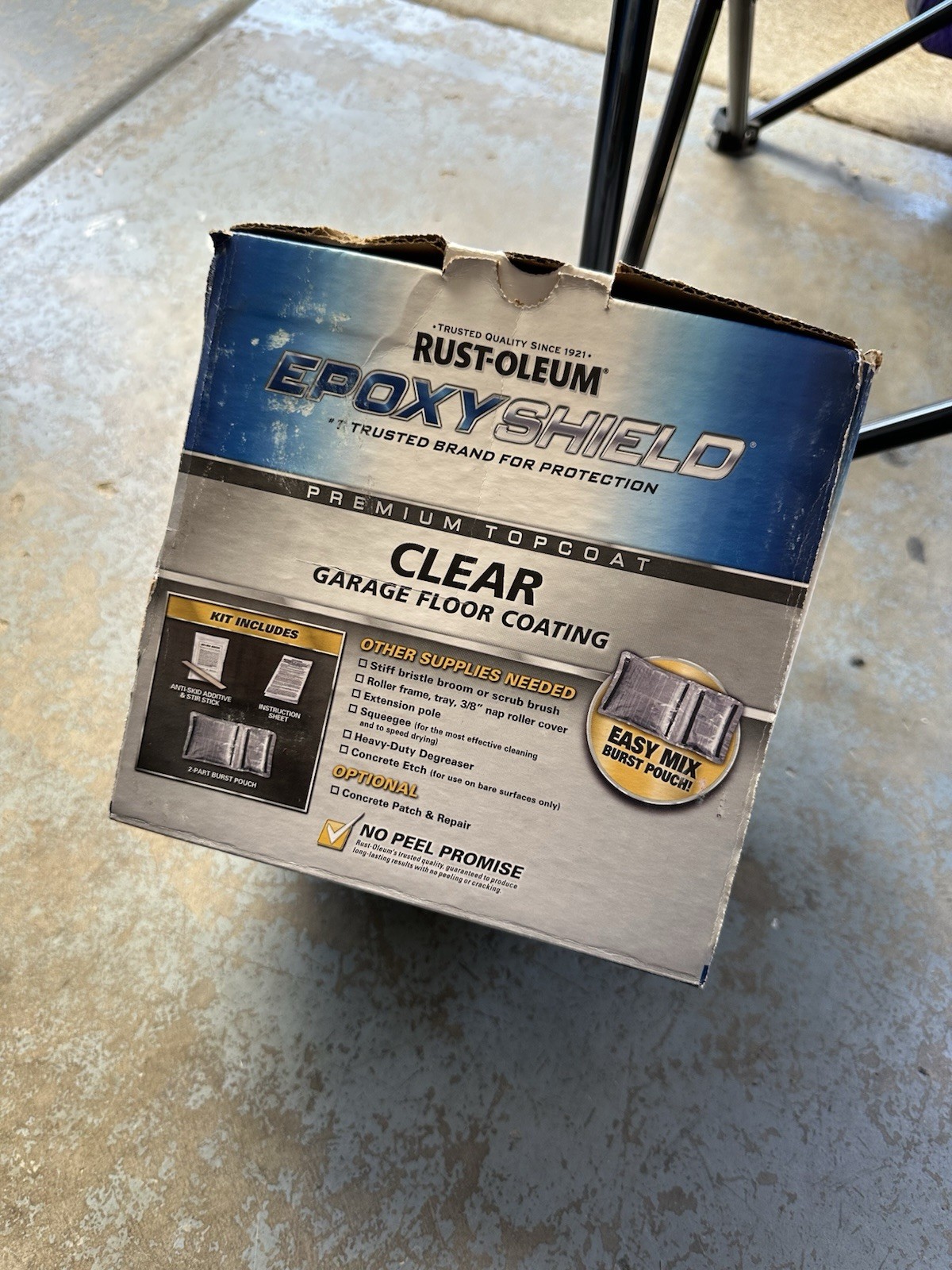 New Rust-Oleum 292514 EpoxyShield Clear Coat 90 oz. Up to 2.5 car garage