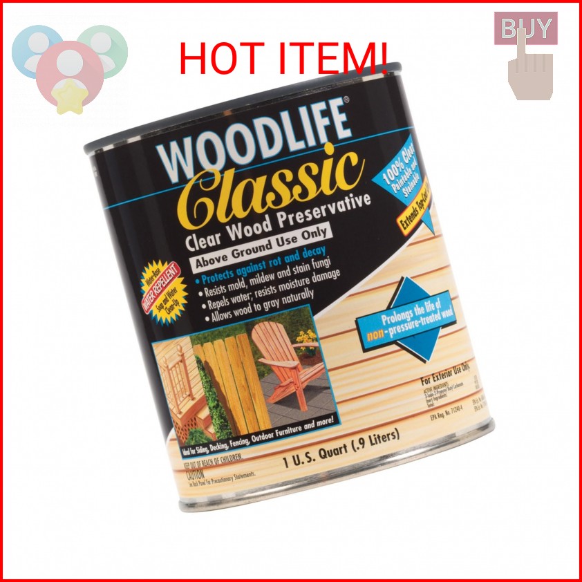 Rust-Oleum WOODLIFE 902 Wolman Classic Clear Wood Preservative-Above Ground, Qua