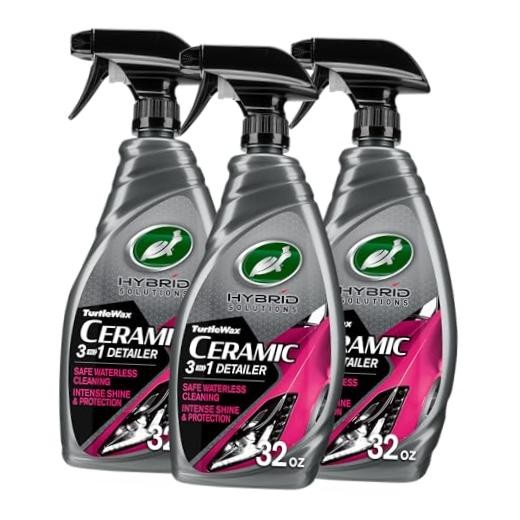 Hybrid Solutions Ceramic 3-in-1 Car Detailer, Waterless 32 Fl Oz (Pack of 3)