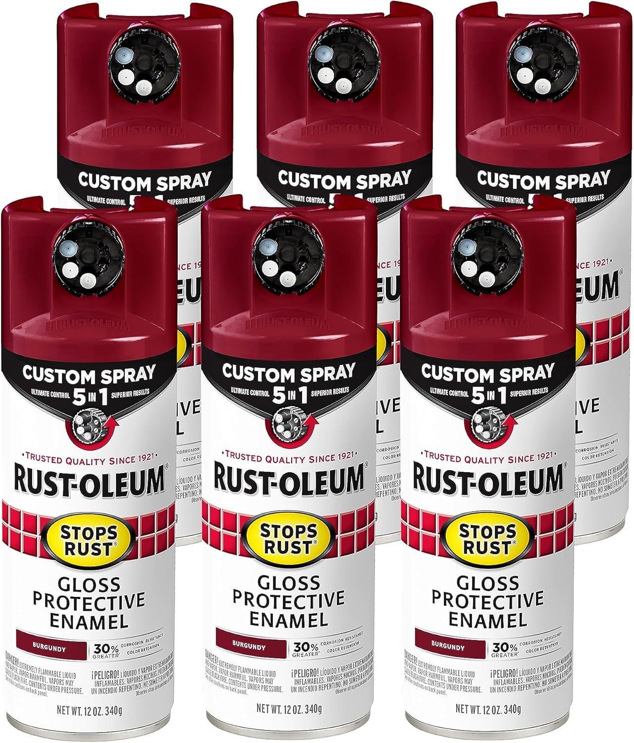 Rust-Oleum Stops Rust Indoor and Outdoor Gloss Burgundy Oil Modified Alkyd Spray