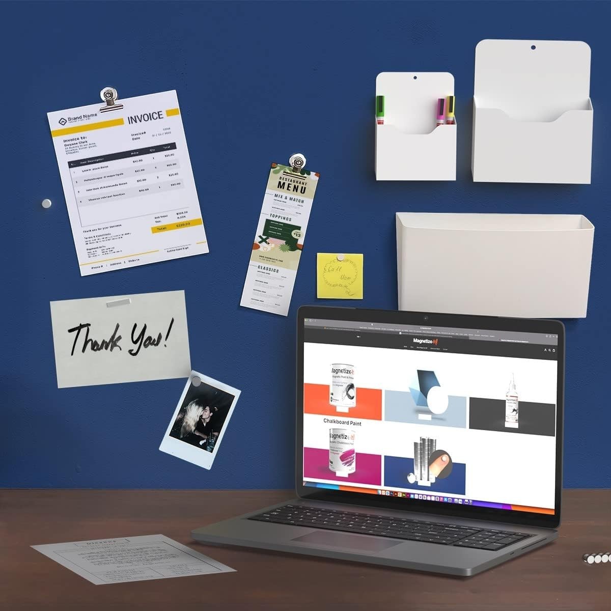 32oz Water-Based Magnetic Paint & Primer in Grey – Create Interactive Walls