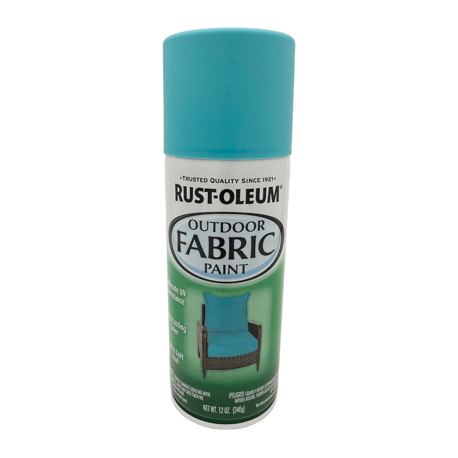 Rust-Oleum Specialty Outdoor Fabric Spray Paint, Turquoise Blue, 12 oz NEW