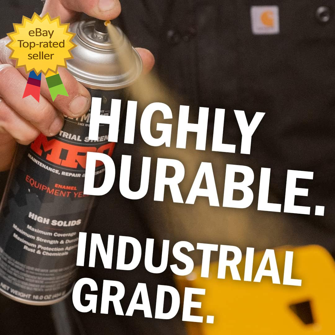 Industrial MRO High Solids Spray Paint Safety Red 16 Ounce Can Single