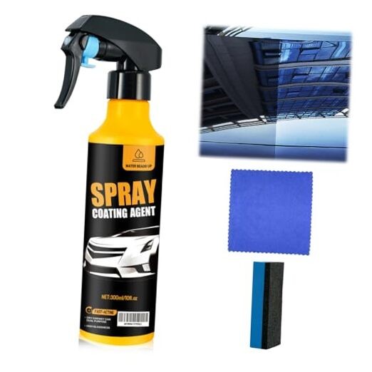 300ml Nano Car Coating Spray Kit, Nano Hydrophobic Ceramic Coating, Auto Paint