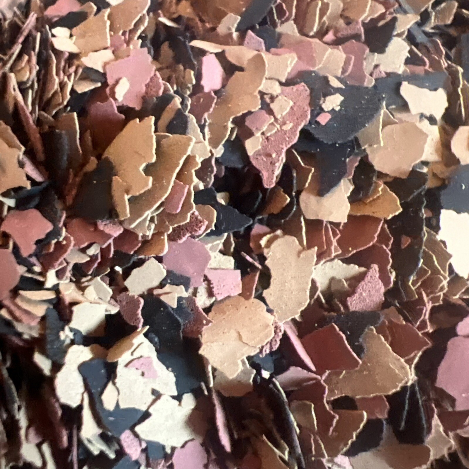 7 Lbs Decorative Color Chips Epoxy Floor Flakes Garage Black Tan Brown