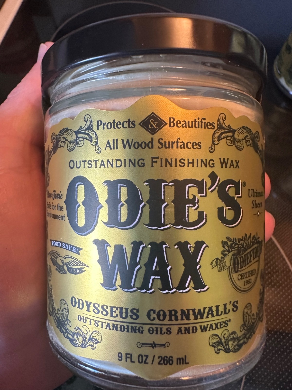 Odie’s Oil WAX 9 oz. glass jar! BRAND NEW UNOPENED!!