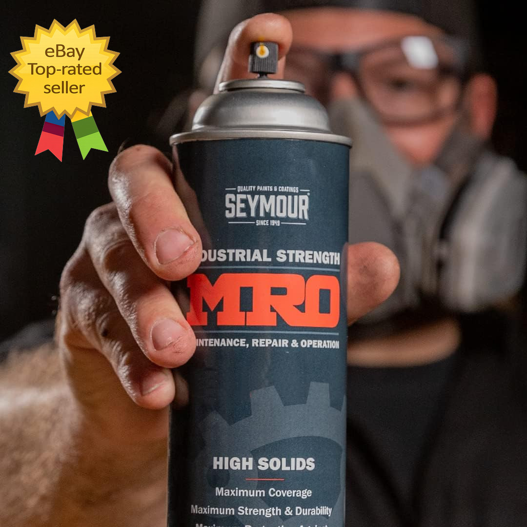 Industrial MRO High Solids Spray Paint Safety Red 16 Ounce Can Single