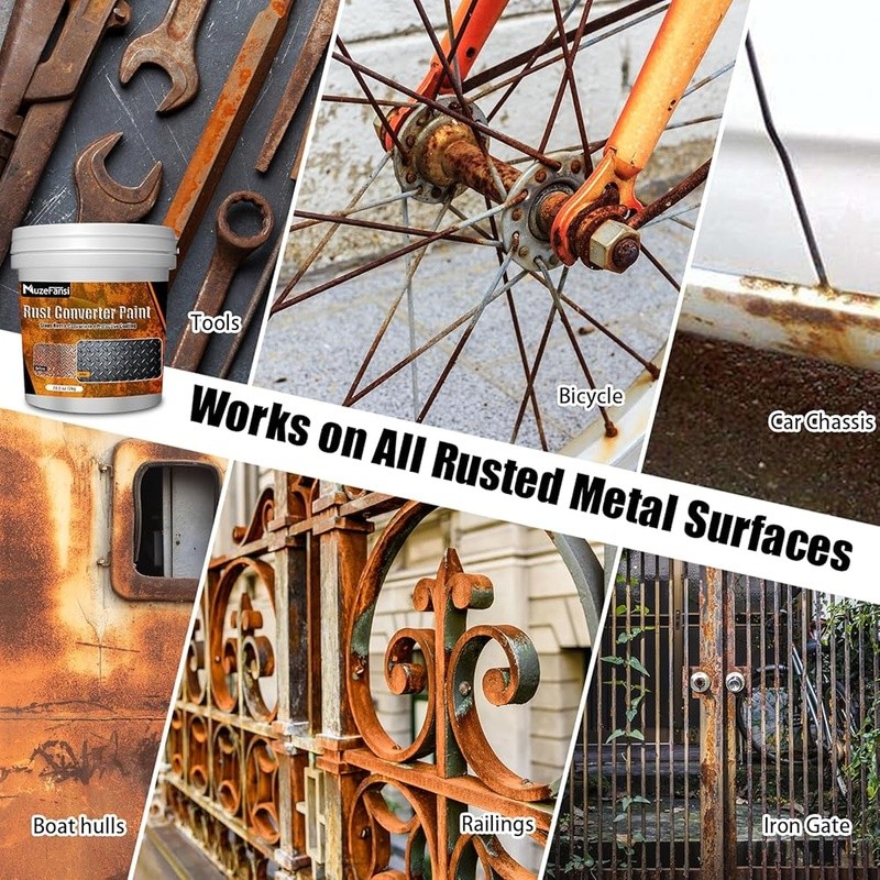 Ultimate Rust Converter Paint Rust Reformer Inhibitor Metal Surfaces Easy Apply