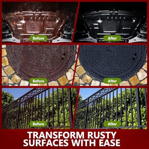 Rust Converter & Metal Primer, 141 Fl Oz Black Rust Inhibitor Black-141 FL OZ