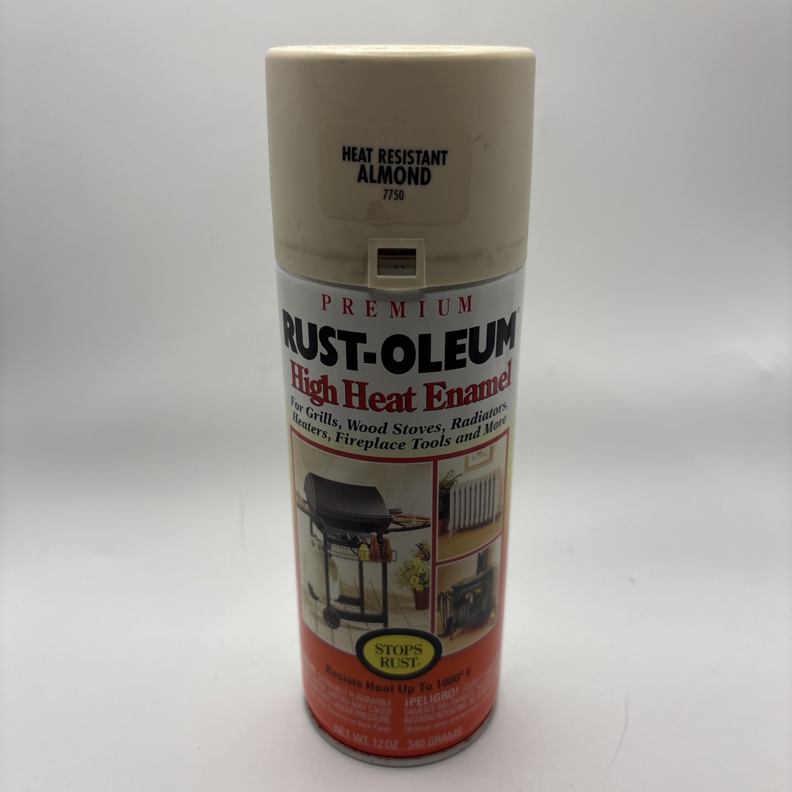 Vintage 1997 Rust-oleum High Heat Enamel Heat Resistant Almond 7750 Collectible