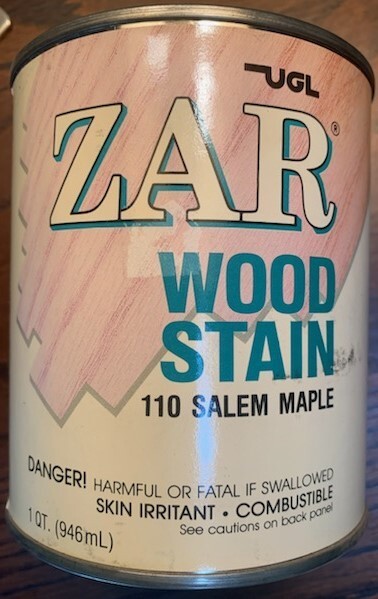 Zar Interior Stain, 110 SALEM MAPLE, Quart