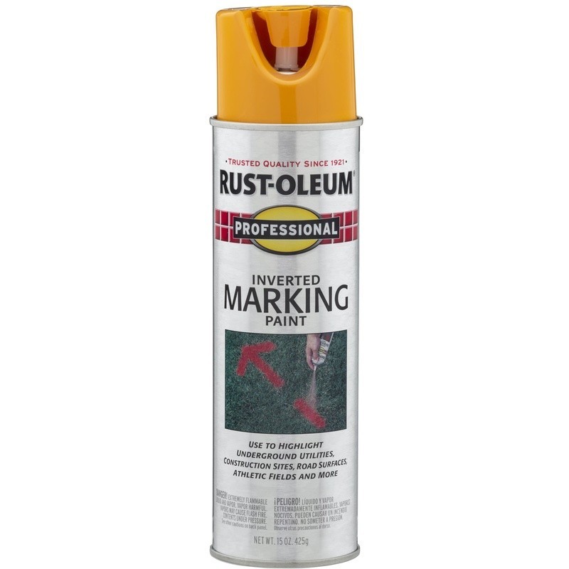 Inverted Marking Paint Spray Quick Dry Durable Multi-Surface 15 oz Utility Use
