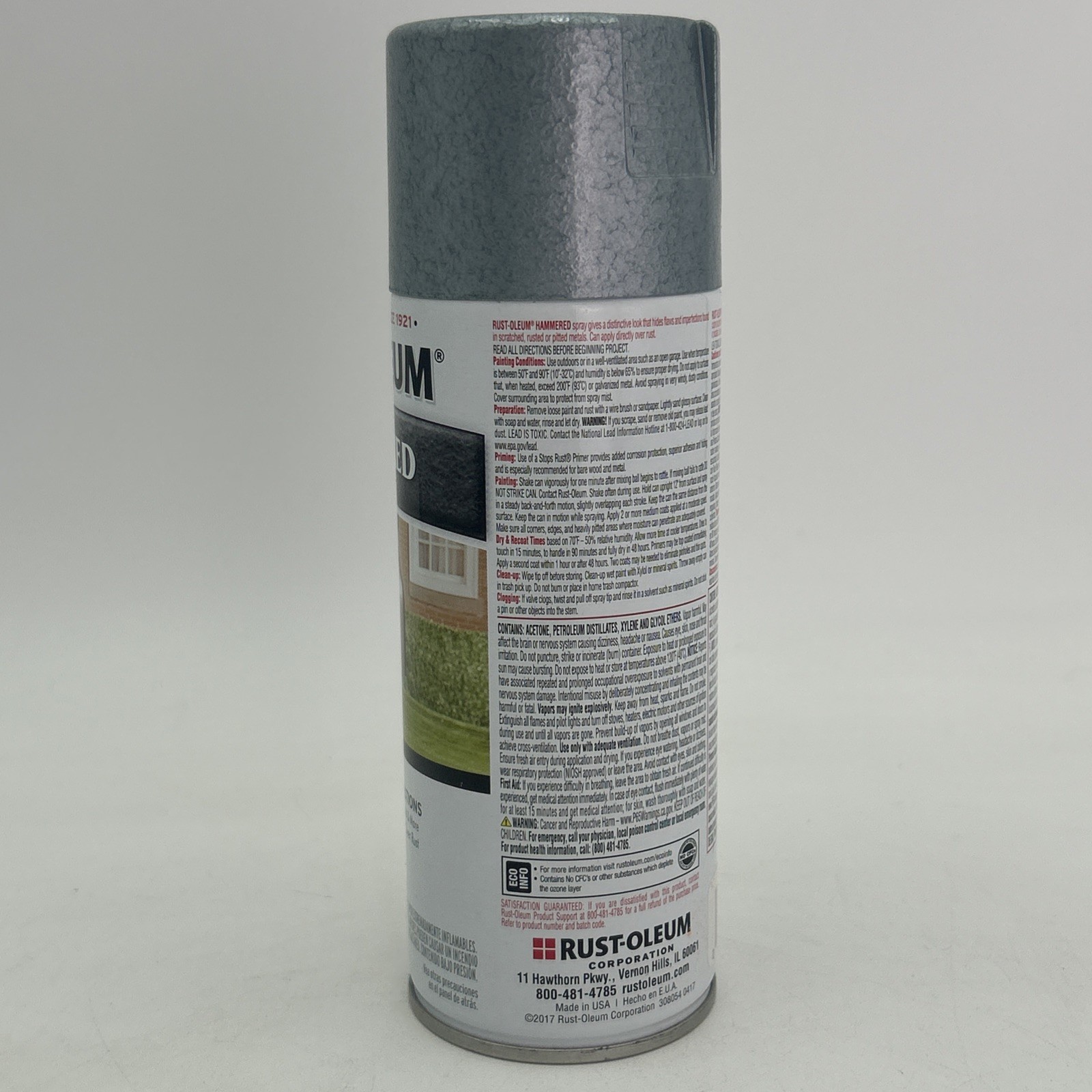 1x Rust-Oleum Hammered Metal Finish Light Blue 7212 12 Oz Discontinued