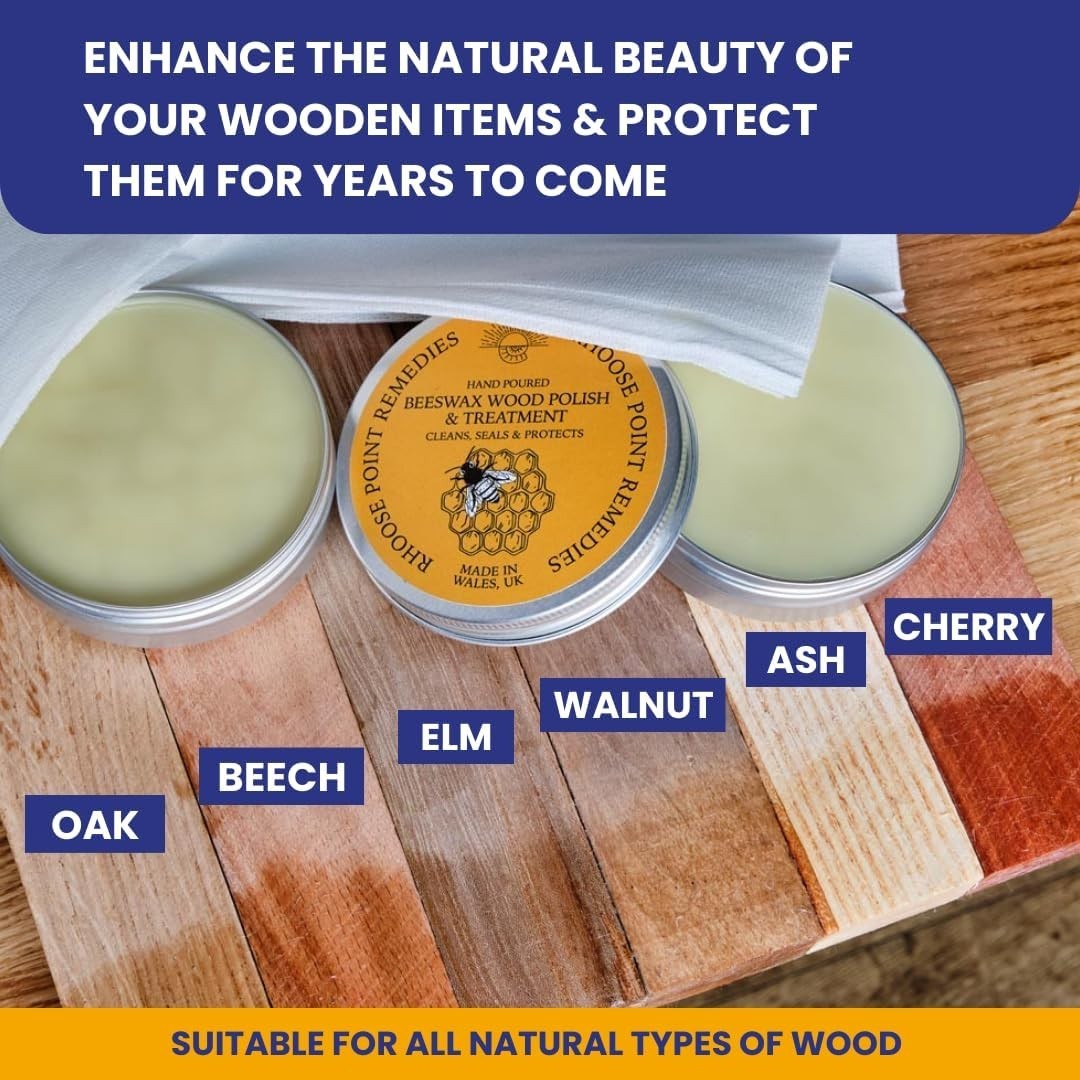 Eco-Friendly Lavender Beeswax Polish 3.4 Fl Oz – Protect & Enhance Wood Surfaces