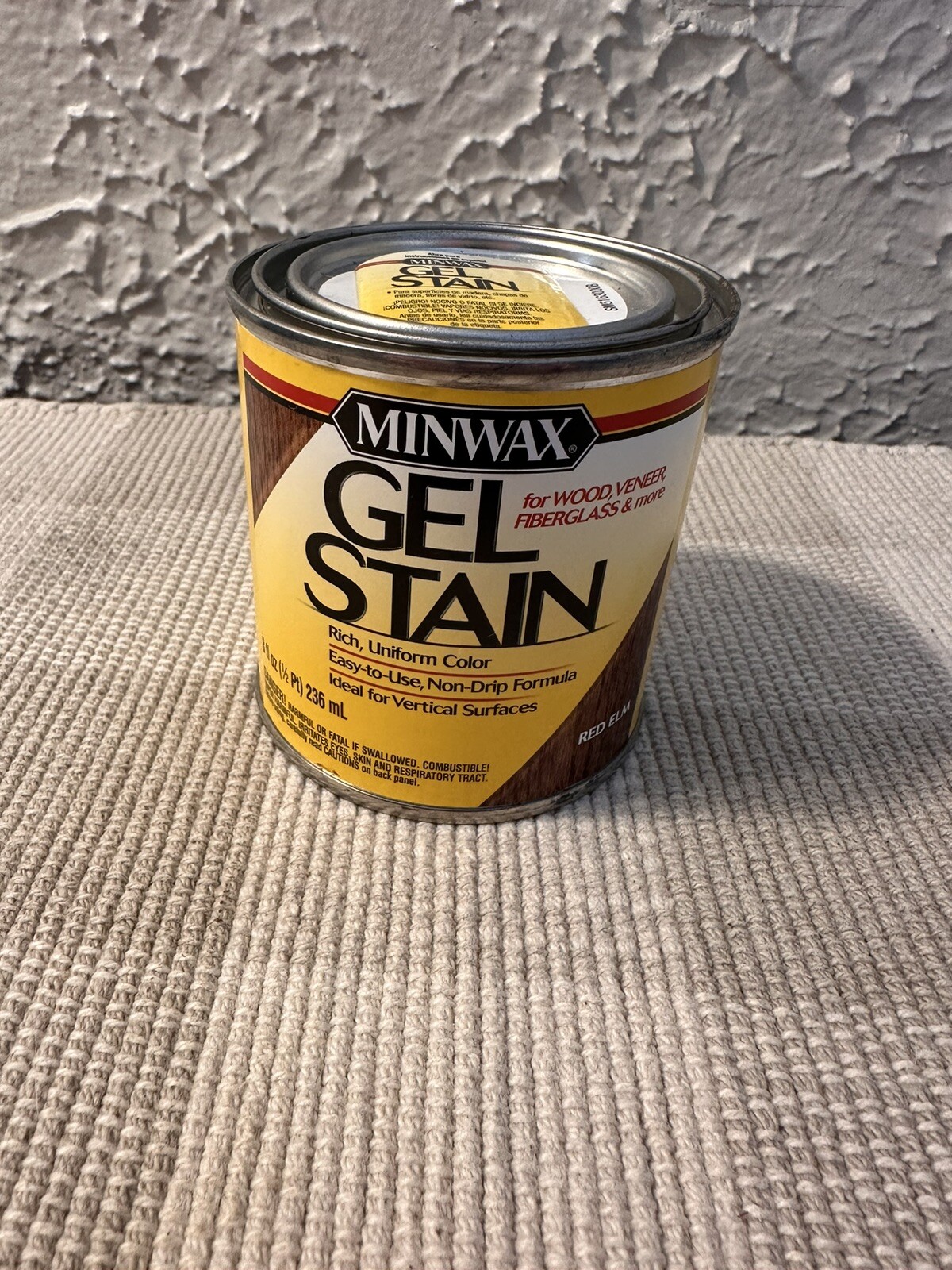Minwax Gel Stain Red Elm 1/2 pint pt Interior Wood Stain 8 oz Discontinued