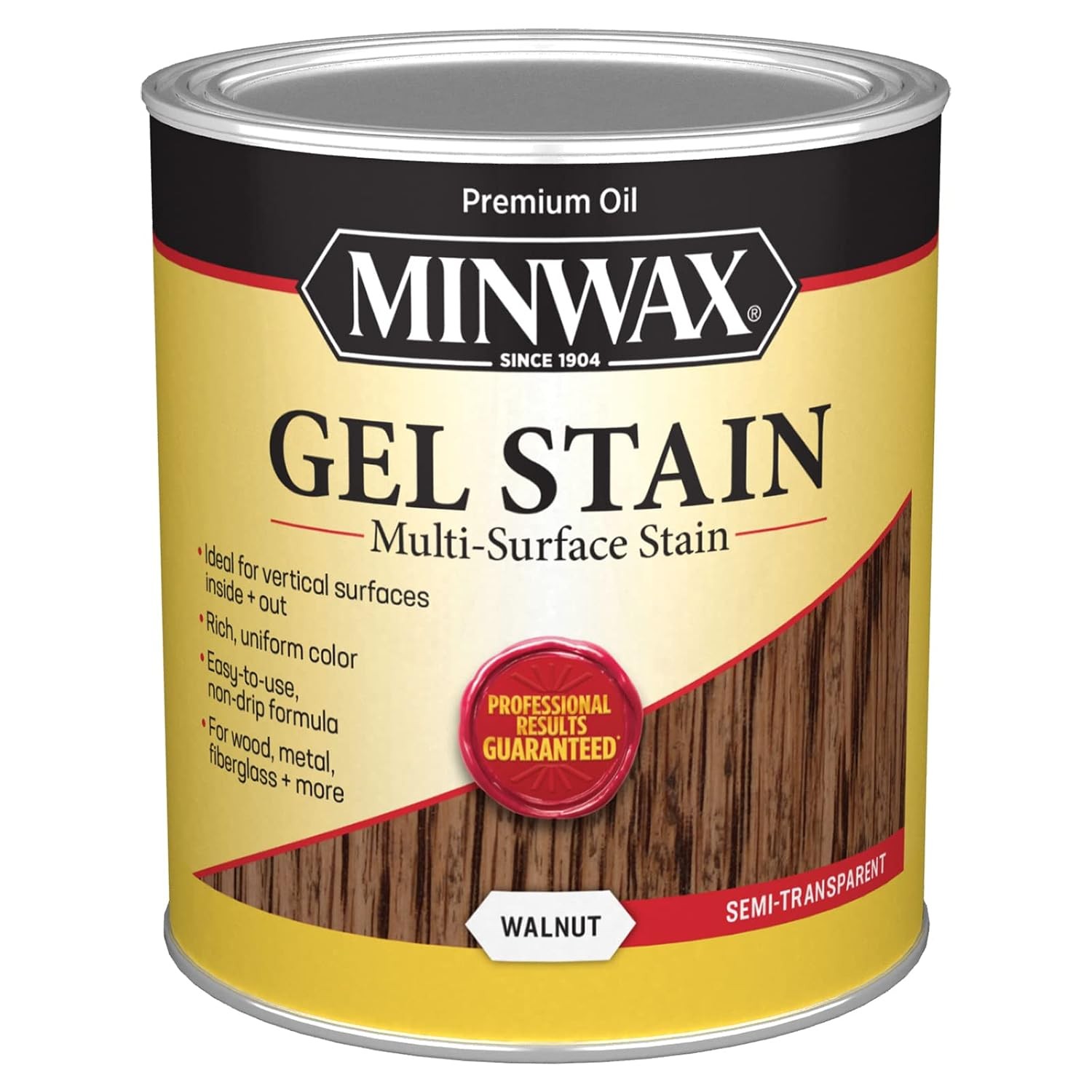 Minwax 66060000 Gel Stain, Walnut, 1 Quart