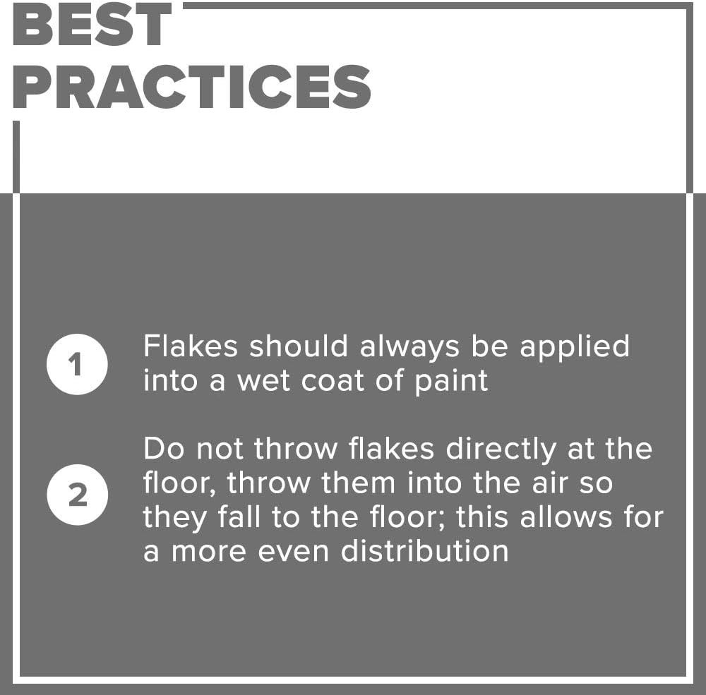 Versatile 12 oz Gray Decorative Floor Flakes – Perfect for Garages & Patios