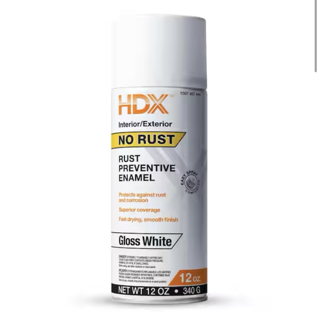 HDX 12 oz No Rust Gloss White Spray Paint