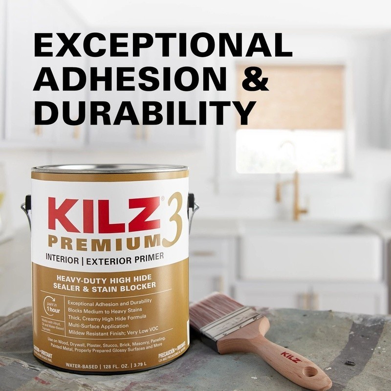Interior/Exterior Multi-purpose Water-based Wall and Ceiling Primer 1-gallon
