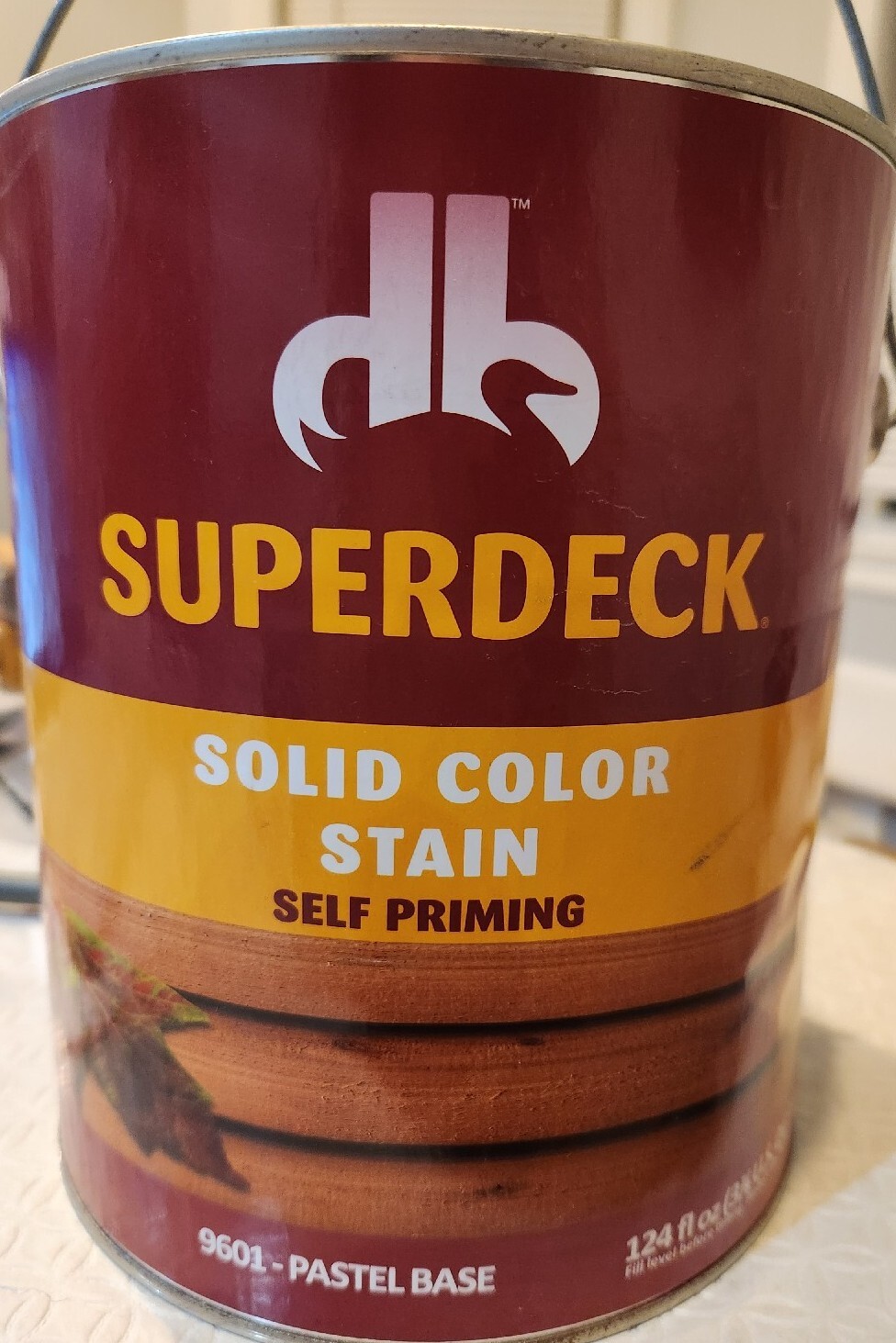 Superdeck Solid Flat Pastel Base Acrylic Latex Wood Stain 1 gal