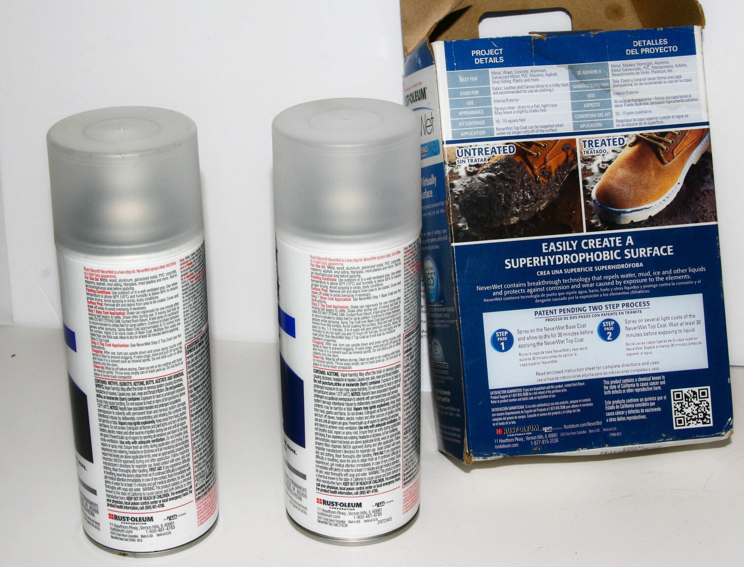 Never Wet Rust-Oleum Multi-Surface Liquid Repelling Treatment Kit Frosted Clear