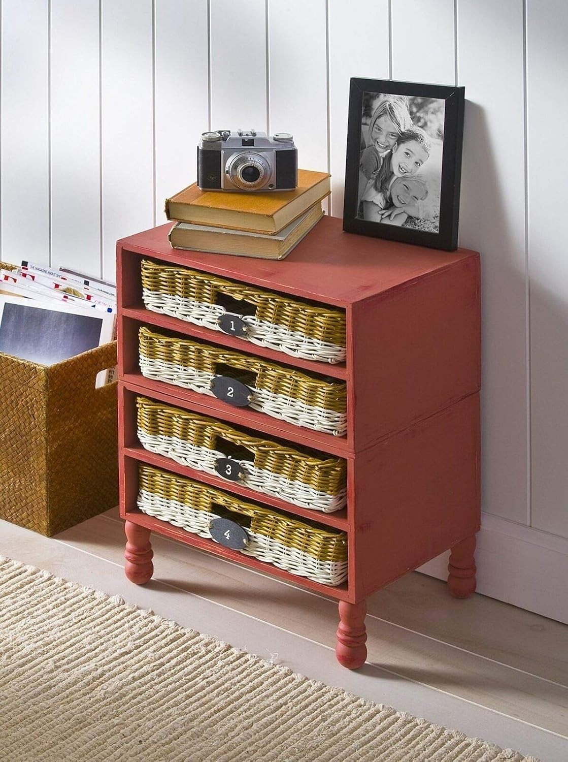 Transform Your Decor with 8 oz Non-Toxic Tuscan Red Chalk Paint – Easy Cleanup