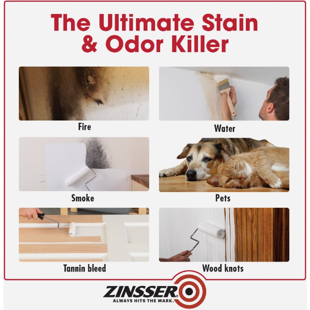Zinsser B-I-N Shellac-Based Ultimate Stain Blocker Interior & Spot Exterior