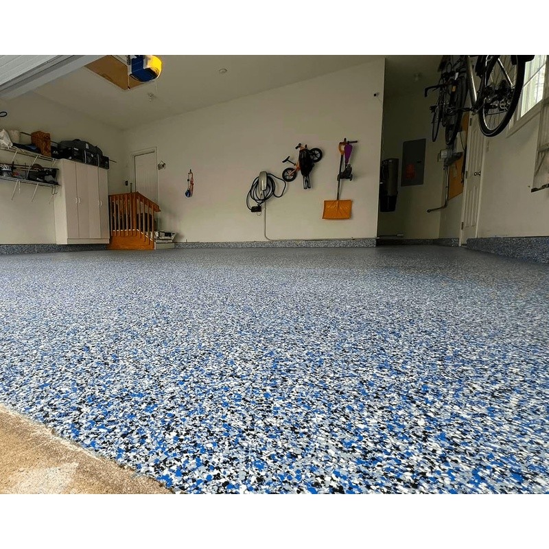 Decorative Chip Flakes Flooring Solution Garage Basement Showroom Easy Durable