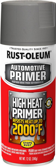 Rust-Oleum Automotive High Heat Primer Spray – Gray, 12 oz (249340)