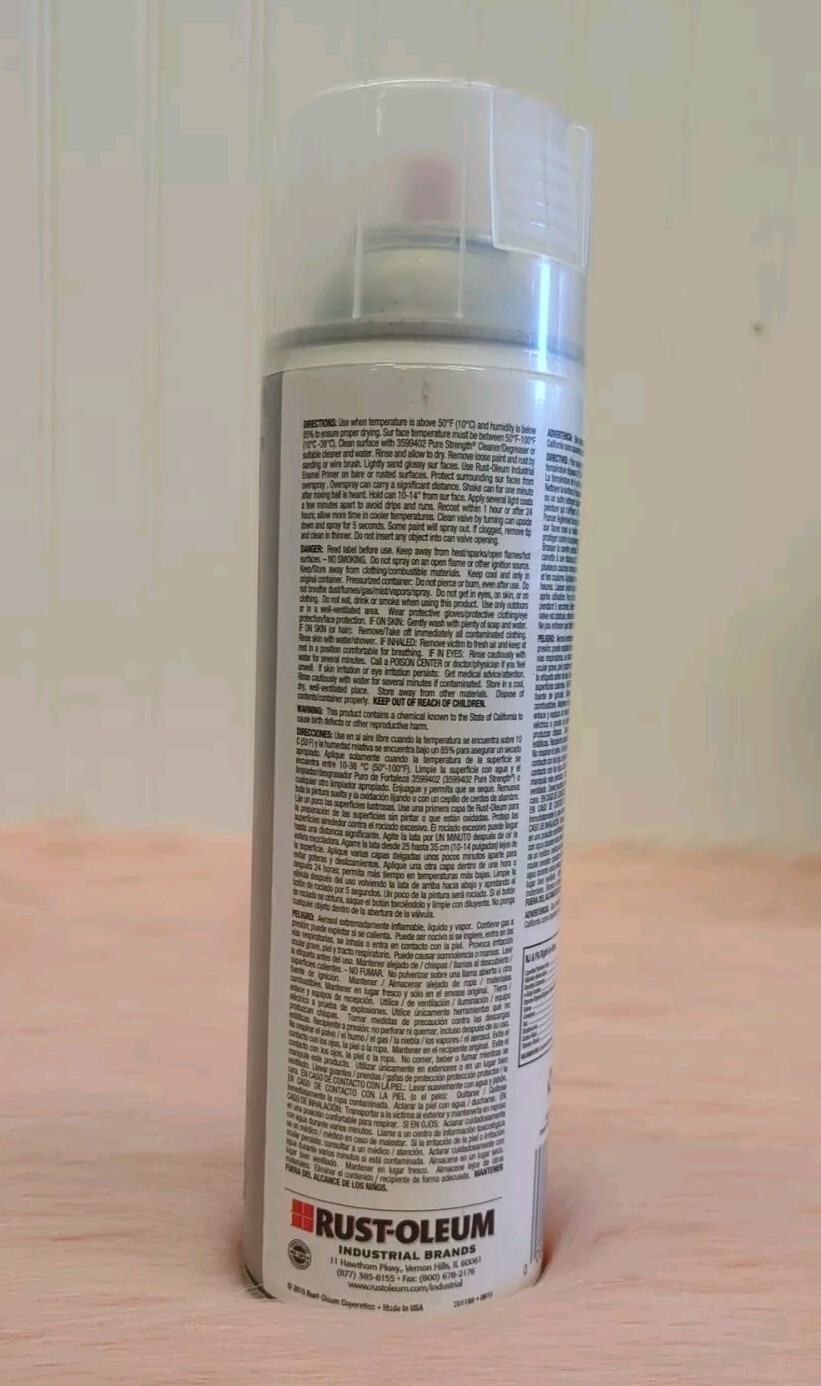 Rust Preventative Spray Paint, Clear, Gloss, 14 Oz High Performance Enamel